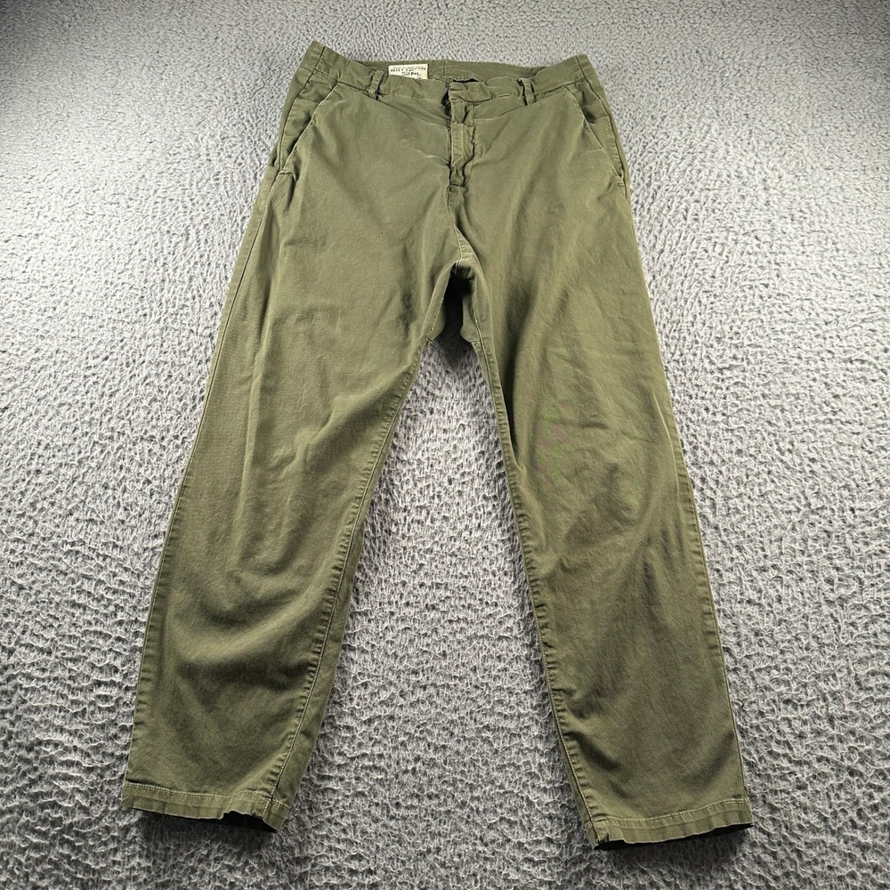 Nili Lotan Olive Green Cropped Pants